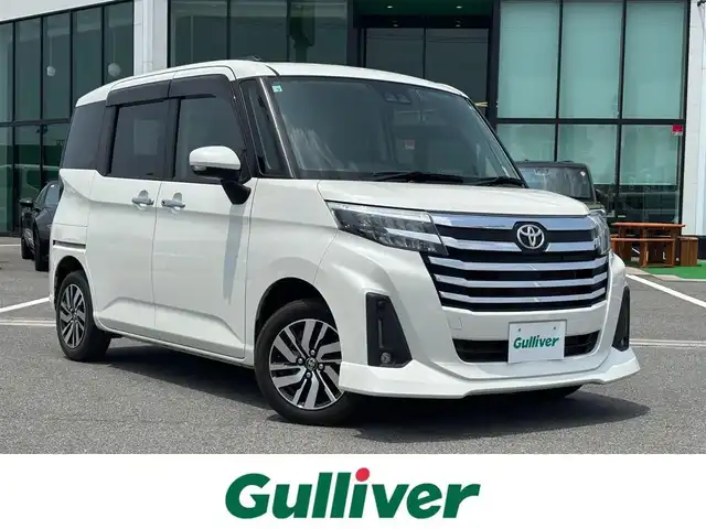 トヨタ ルーミー カスタムG 奈良県 2020(令2)年 3.2万km パールホワイトⅢ 両側パワースライドドア/純正ナビ(フルセグTV/CD/AM・FM/BT)/バックカメラ/ビルトインETC/前方ドラレコ/クルーズコントロール/オートブレーキホールド/後席サンシェード/アイドリングストップ機能/LEDヘッドライト/純正14インチアルミホイール/純正フロアマット/スペアキー