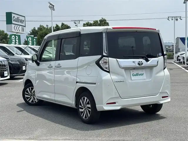 トヨタ ルーミー カスタムG 奈良県 2020(令2)年 3.2万km パールホワイトⅢ 両側パワースライドドア/純正ナビ(フルセグTV/CD/AM・FM/BT)/バックカメラ/ビルトインETC/前方ドラレコ/クルーズコントロール/オートブレーキホールド/後席サンシェード/アイドリングストップ機能/LEDヘッドライト/純正14インチアルミホイール/純正フロアマット/スペアキー
