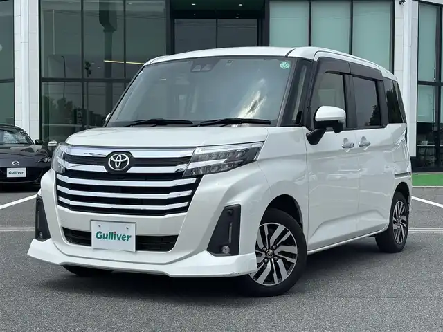 トヨタ ルーミー カスタムG 奈良県 2020(令2)年 3.2万km パールホワイトⅢ 両側パワースライドドア/純正ナビ(フルセグTV/CD/AM・FM/BT)/バックカメラ/ビルトインETC/前方ドラレコ/クルーズコントロール/オートブレーキホールド/後席サンシェード/アイドリングストップ機能/LEDヘッドライト/純正14インチアルミホイール/純正フロアマット/スペアキー