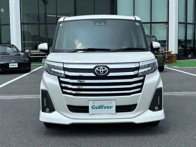 トヨタ ルーミー カスタムG 奈良県 2020(令2)年 3.2万km パールホワイトⅢ 両側パワースライドドア/純正ナビ(フルセグTV/CD/AM・FM/BT)/バックカメラ/ビルトインETC/前方ドラレコ/クルーズコントロール/オートブレーキホールド/後席サンシェード/アイドリングストップ機能/LEDヘッドライト/純正14インチアルミホイール/純正フロアマット/スペアキー