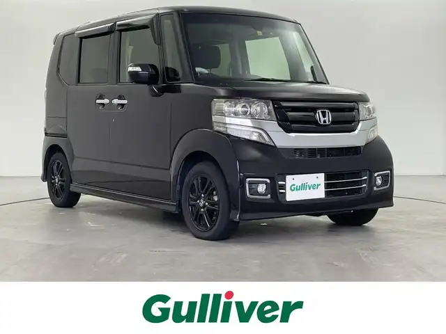 ホンダ Ｎ ＢＯＸ カスタム SSブラックSパッケージ 福井県 2016(平28)年 7.9万km プレミアムベルベットパープル・パール 純正ナビ　型式：ＶＸＭ－１７４ＶＦｉ/（ＣＤ／ＤＶＤ／ＦＭ／ＡＭ／ＴＶ／Ｉｐｏｄ／ＳＤ／ＵＳＢ／ＢＴ／ＡＵＸ）/両側パワースライドドア/シートヒーター/純正ビルトインETC/スペアキー/純正HIDライト/電格ミラー