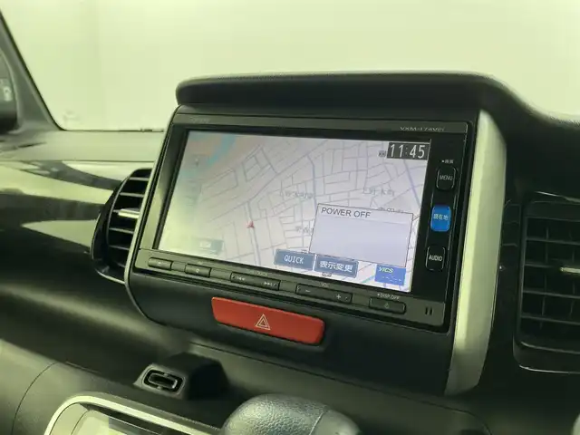 ホンダ Ｎ ＢＯＸ カスタム SSブラックSパッケージ 福井県 2016(平28)年 7.9万km プレミアムベルベットパープル・パール 純正ナビ　型式：ＶＸＭ－１７４ＶＦｉ/（ＣＤ／ＤＶＤ／ＦＭ／ＡＭ／ＴＶ／Ｉｐｏｄ／ＳＤ／ＵＳＢ／ＢＴ／ＡＵＸ）/両側パワースライドドア/シートヒーター/純正ビルトインETC/スペアキー/純正HIDライト/電格ミラー