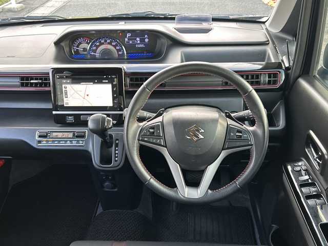 スズキ ワゴンＲ スティングレー HYBRID T 山形県 2017(平29)年 5.6万km ブルーイッシュブラックパール3 4WD/禁煙車/デュアルカメラブレーキサポート/クルーズコントロール/レーンキープアシスト/純正ナビ/（Bluetooth/CD/フルセグ)/全方位カメラ/LEDオートライト/オートマチックハイビーム/フォグランプ/DN席シートヒーター/ステアリングスイッチ/パドルシフト/純正AW/電動格納ウィンカーミラー/スマートキー×2/エンジンスターター