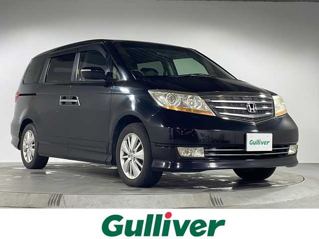ホンダ エリシオン プレステージ S HDDナビ SP 福岡県 2007(平19)年 14.5万km 黒 ・Bカメラ/・両側パワースライドドア/・純正ナビ/・17インチ純正ホイール/・CD/DVD/・フリップダウン/・フルセグTV/・リモコンキー