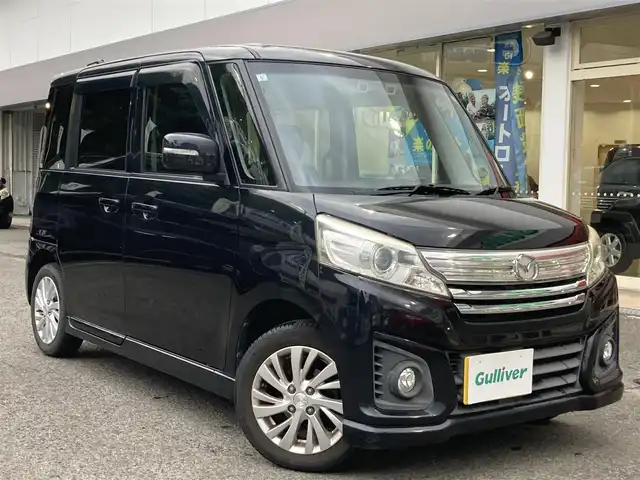 マツダ フレアワゴン カスタムスタイル XG 長崎県 2016(平28)年 6.5万km ブルーイッシュブラックパール3 衝突被害軽減ブレーキ//片側パワースライドドア//ディーラーOP・メモリナビ【CA9K3】/(Bluetooth接続・フルセグTV・DVD再生)//バックカメラ//ETC//シートヒーター//レーンキープアシスト//アイドリングストップ//ステアリングスイッチ//HIDオートヘッドライト//フォグライト//ISOFIX