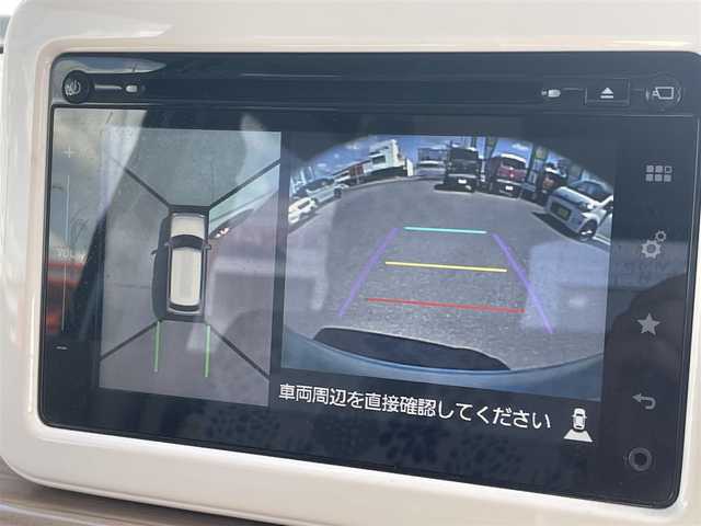 スズキ ラパン X 道東・釧路十勝 2015(平27)年 6.6万km フレンチミントパールメタリック 4WD/純正ナビ/フルセグTV/全方位カメラ/衝突軽減ブレーキ/純正AW付夏タイヤ4本積込/シートヒーター (D/N)/ビルトインETC/プッシュスタート/スマートキー/ドアバイザー/フロアマット/革巻きステアリング