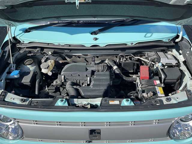 スズキ ラパン X 岩手県 2015(平27)年 6.6万km フレンチミントパールメタリック 純正メモリーナビ/AM/FM/CD/DVD/Bluetooth/フルセグTV/バックカメラ/全方位カメラ/ビルトインETC/衝突被害軽減ブレーキ/横滑り防止装置/アイドリングストップ/シートヒーター/オートライト/LEDヘッドライト/フォグランプ/スマートキー/プッシュスタート/電動格納ミラー/純正14インチAW/純正フロアマット/純正ドアバイザー/保証書/取扱説明書/ルーフキャリア