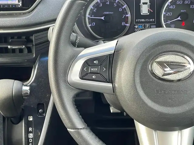 ダイハツ ムーヴ カスタム RS ハイパー SAⅡ 滋賀県 2015(平27)年 3.6万km ディープブルークリスタルマイカ ターボ/社外7インチナビ　【MDV-D503】/（AM/FM/CD/DVD/USB/フルセグ/Bluetooth）/バックカメラ/スマートアシストII/・衝突被害軽減ブレーキ/・車線逸脱警報/・誤発進抑制機能/・先行車発進告知/・対人/対車衝突警報機能/横滑り防止装置/エコアイドリングストップ/革巻きステアリング/ステアリングスイッチ/オートライト/LEDヘッドライト/フロントフォグ/電動格納ミラー/プッシュスタート/スマートキー/社外フロアマット/オートエアコン