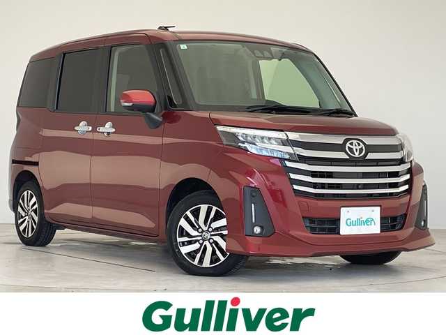 トヨタ ルーミー カスタムG 愛知県 2021(令3)年 2.8万km ファイアークォーツレッドM 純正9型ディズプレイオーディオ/フルセグ/全方位カメラ/両側パワースライドドア/衝突軽減システム/レーダークルーズコントロール/ETC/ドライブレコーダー/シートヒーター/ステアリングスイッチ/スマートキー/プッシュスタート/純正アルミホイール/LEDヘッドライト