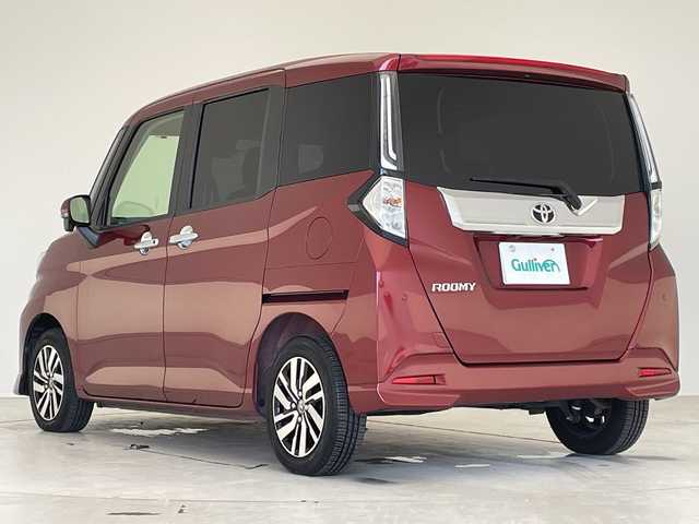 トヨタ ルーミー カスタムG 愛知県 2021(令3)年 2.8万km ファイアークォーツレッドM 純正9型ディズプレイオーディオ/フルセグ/全方位カメラ/両側パワースライドドア/衝突軽減システム/レーダークルーズコントロール/ETC/ドライブレコーダー/シートヒーター/ステアリングスイッチ/スマートキー/プッシュスタート/純正アルミホイール/LEDヘッドライト