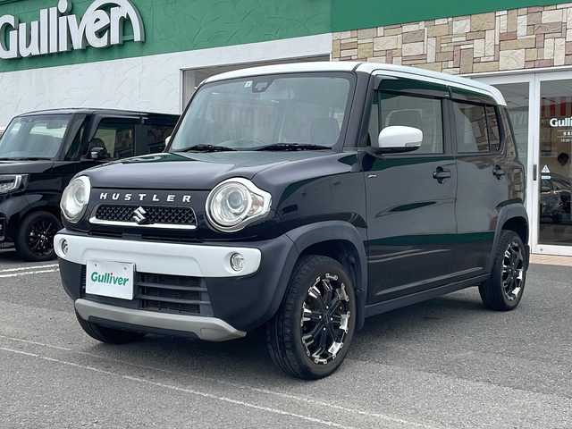 スズキ ハスラー Jスタイル 徳島県 2015(平27)年 15.3万km ブルーイッシュブラックパール 社外7インチナビ/（Bluetooth/フルセグTV/CD/DVD）/シートヒーター/LEDヘッドライト/オートライト/社外15AW/純正フロアマット/電格ミラー/ドアバイザー/プッシュスタート/スマートキー