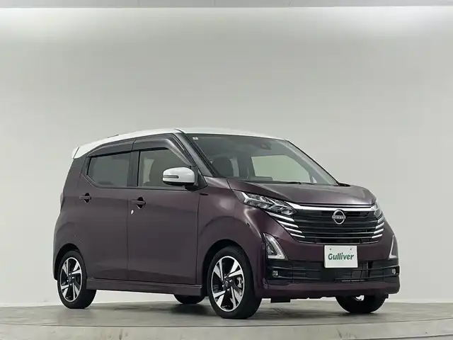 日産 デイズ HWS G ターボ プロパイロットED 埼玉県 2024(令6)年 1.1万km パープル 純正９インチナビ　アラウンドビューモニター　Ｂｌｕｅｔｏｏｔｈ　ブラインドスポットモニター　ドライブレコーダー　オートハイビーム　コーナーセンサー アイドリングストップ 衝突軽減システム ETC