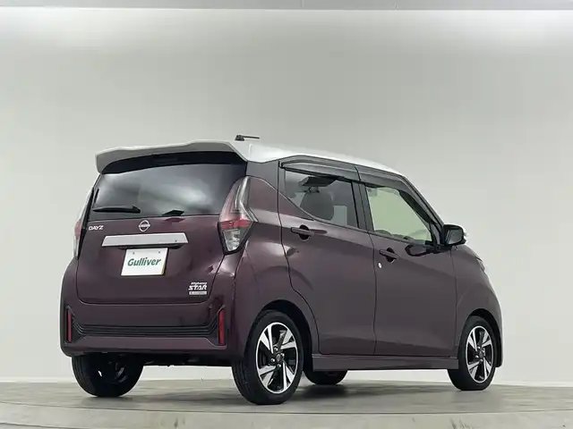 日産 デイズ HWS G ターボ プロパイロットED 埼玉県 2024(令6)年 1.1万km パープル 純正９インチナビ　アラウンドビューモニター　Ｂｌｕｅｔｏｏｔｈ　ブラインドスポットモニター　ドライブレコーダー　オートハイビーム　コーナーセンサー アイドリングストップ 衝突軽減システム ETC