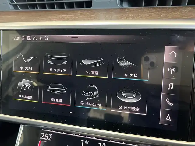 アウディ Ａ６ アバント 40TDIクワトロ 山形県 2021(令3)年 3.4万km 黒 純正ナビ/フルセグTV/AppleCarplay/バーチャルコックピット/アダプティブクルーズコントロール/レーンキープアシスト/ブラインドスポットモニター/アンビエントライト/レザーシート/パワーシート/パドルシフト/コーナーセンサー/電動リアゲート/フットオープナー