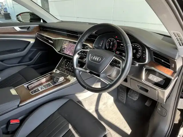 アウディ Ａ６ アバント 40TDIクワトロ 山形県 2021(令3)年 3.4万km 黒 純正ナビ/フルセグTV/AppleCarplay/バーチャルコックピット/アダプティブクルーズコントロール/レーンキープアシスト/ブラインドスポットモニター/アンビエントライト/レザーシート/パワーシート/パドルシフト/コーナーセンサー/電動リアゲート/フットオープナー