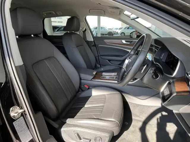 アウディ Ａ６ アバント 40TDIクワトロ 山形県 2021(令3)年 3.4万km 黒 純正ナビ/フルセグTV/AppleCarplay/バーチャルコックピット/アダプティブクルーズコントロール/レーンキープアシスト/ブラインドスポットモニター/アンビエントライト/レザーシート/パワーシート/パドルシフト/コーナーセンサー/電動リアゲート/フットオープナー