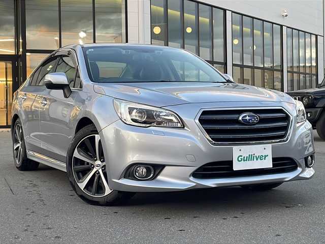 スバル レガシィ Ｂ４ リミテッド 青森県 2015(平27)年 7.2万km アイスシルバーメタリック ・本革シート/・純正ナビ/・フルセグ/CD/DVD/BT/・バックカメラ/・衝突軽減装置/・レーンキープアシスト/・追従型クルーズコントロール/・パドルシフト/・D+N席シートヒーター/・D+Nパワーシート/・スマートキー/・オートライト/・オートハイビーム/・LEDヘッドライト/・ドアバイザー/・純正18AW/・保証書/取説