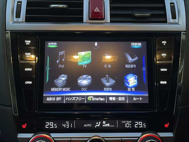 スバル レガシィ Ｂ４ リミテッド 青森県 2015(平27)年 7.2万km アイスシルバーメタリック ・本革シート/・純正ナビ/・フルセグ/CD/DVD/BT/・バックカメラ/・衝突軽減装置/・レーンキープアシスト/・追従型クルーズコントロール/・パドルシフト/・D+N席シートヒーター/・D+Nパワーシート/・スマートキー/・オートライト/・オートハイビーム/・LEDヘッドライト/・ドアバイザー/・純正18AW/・保証書/取説