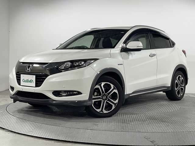 ホンダ ヴェゼル ハイブリッド X ホンダセンシング ブリリアントスタイルED 広島県 2017(平29)年 4.7万km ホワイトオーキッドパール 純正ナビ/バックカメラ/ホンダセンシング/・衝突軽減ブレーキ/・レーンキープアシスト/・アダプティブクルーズコントロール/・誤発進抑制機能/パドルシフト/ルーフレール/LEDヘッドランプ/純正17インチAW/ETC/ドライブレコーダー/USB入力端子