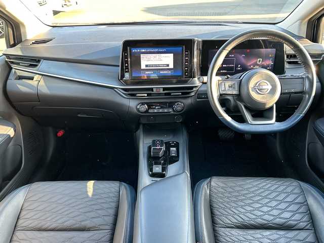 日産 ノート オーテック 山口県 2021(令3)年 5.3万km オーロラフレアブルーパール AUTECH専用装備/フロントグリル/シルバーフロントプロテクター/サイドシルプロテクター/シルバーリヤプロテクター/ダークウッド調フィニッシャー/合皮アームレスト/フロントセンターアームレスト/リヤセンターアームレスト/専用ブラックレザレットシート刺繍/専用ブラック本革巻ステアリング/AUTECHエンブレム/純正メモリナビ/（AM/FM/CD/DVD/USB/Bluetooth）/バックカメラ/ハーフレザー/純正フロアマット/ドライブレコーダー（DH5-D）/LEDヘッドライト/フォグランプ