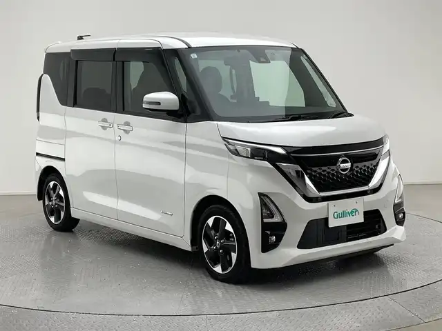 日産 ルークス HWS X プロパイロットED 兵庫県 2021(令3)年 4.3万km ホワイトパール 社外10インチSDナビ/（CD・DVD・BT・TV・AM・FM）/全方位カメラ/前後ドライブレコーダー/プロパイロット/スマートキー/ハーフレザーシート/純正アルミホイール/前後コーナーセンサー/LEDヘッドライト/衝突被害軽減ブレーキ