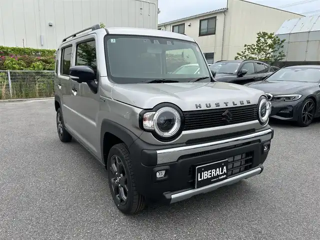 スズキ ハスラー タフワイルド 千葉県 2025(令7)年 0.2万km シルバー ・スズキコネクト/・スマートホン連携／全方位モニター付き純正ナビ/・360°UV&IRガラス/・ナノイー機能付きオートエアコン/・シートヒーター/・スマートキー/・AAC