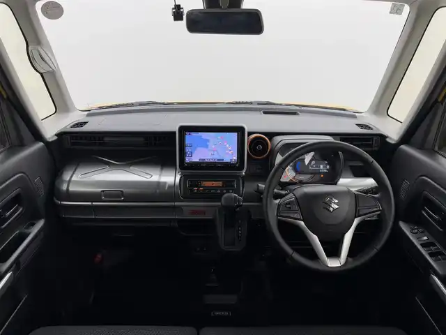 スズキ スペーシア ギア HYBRID XZ 岡山県 2019(平31)年 5.4万km アクティブイエロー/ガンメタリック2トーン アラウンドビューモニター/両側電動スライドドア/シートヒーター/ドライブレコーダー/デュアルセンサーブレーキ/純正８インチナビ/フルセグTV/ヘッドアップディスプレイ/後席サーキュレーター/Bluetooth