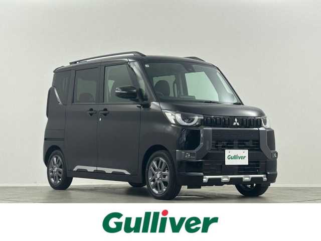 三菱 デリカミニ T プレミアム 埼玉県 2025(令7)年 0.1万km未満 黒 届出済未使用車　純正9インチディスプレイオーディオ　全方位カメラ　レーダークルコン　合成皮革　シートヒーター　ステアリングヒーター　両側パワスラ　LEDオートライト　コーナーセンサー　ルーフレール　パドルシフト