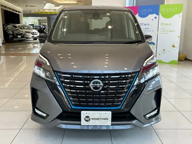 日産 セレナ e－パワー HWS V アーバンクロム 埼玉県 2021(令3)年 4.7万km ダークメタルグレー エマージェンシーブレーキ/プロパイロット/純正１０型SDナビ/　　CD/DVD/BT/フルセグ/USB/クリアランスソナー/アラウンドビューモニター/デジタルインナーミラー/前方ドライブレコーダー/合皮シート/両側パワースライドドア/LEDオートライト/フォグランプ/純正１６インチAW/スマートキー2本/ビルトインETC