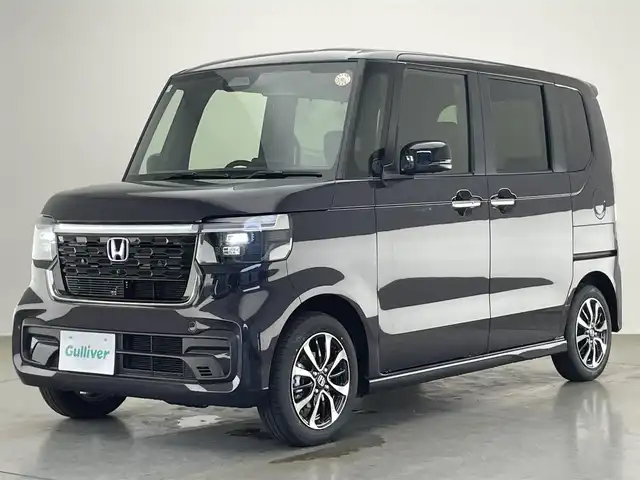 ホンダ Ｎ ＢＯＸ カスタム コーディネートスタイル 愛知県 2025(令7)年 0.1万km パープルⅡ ホンダセンシング　ハーフレザー　シートヒーター　ホンダコネクトナビ装着用ＰＫＧ　マルチビューカメラシステム　衝突軽減　追従クルコン　ハンドル支援　ＬＥＤオートライト　ツートンカラー　両側パワスラ　禁煙