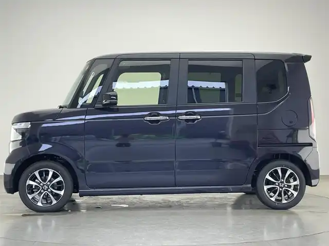 ホンダ Ｎ ＢＯＸ カスタム コーディネートスタイル 愛知県 2025(令7)年 0.1万km パープルⅡ ホンダセンシング　ハーフレザー　シートヒーター　ホンダコネクトナビ装着用ＰＫＧ　マルチビューカメラシステム　衝突軽減　追従クルコン　ハンドル支援　ＬＥＤオートライト　ツートンカラー　両側パワスラ　禁煙