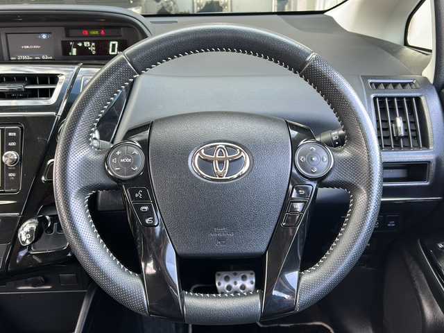 トヨタ プリウス α S ツーリングセレクション G’s 富山県 2017(平29)年 2.8万km グレーメタリック 純正ＳＤナビ/フルセグ/Bluetooth/DVD再生/バックカメラ/ＥＴＣ/ＬＥＤヘッドライト/純正18インチG’ｓ専用アルミホイール