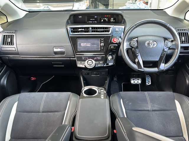 トヨタ プリウス α S ツーリングセレクション G’s 富山県 2017(平29)年 2.8万km グレーメタリック 純正ＳＤナビ/フルセグ/Bluetooth/DVD再生/バックカメラ/ＥＴＣ/ＬＥＤヘッドライト/純正18インチG’ｓ専用アルミホイール