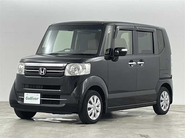ホンダ Ｎ ＢＯＸ G Lパッケージ 福島県 2015(平27)年 3.5万km スマートブラック あんしんパッケージ/・シティブレーキアクティブシステム（低速域衝突軽減ブレーキ＋誤発進抑制機能）/・前席用i-サイドエアバッグシステム〈容量変化タイプ〉＋サイドカーテンエアバッグシステム（前席/後席対応）/車線逸脱抑制機能/純正SDナビ/型番：VXM-155VSi/・AM/FM/CD/DVD/BT/ワンセグTV/・バックカメラ/・ETC/・前後ドライブレコーダー/チルト式ステアリング/・ステアリングスイッチ/・パドルシフト/プッシュスタート/・スマートキー/・スペアキー/両側パワースライドドア/ベンチシート/HIDヘッドライト/・オートライト/純正フロアマット/ドアバイザー