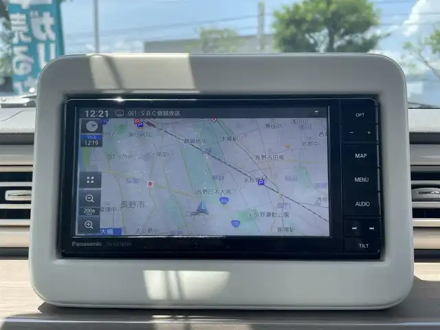 スズキ ラパン X 長野県 2023(令5)年 0.2万km トラッドカーキメタリック/ソフトベージュ 2トーン 走行距離1510Km/ワンオーナー/４WD/アイドリングストップ/社外ナビ/・Bluetooth/CD/DVD/TV/全方位バックカメラ/純正ETC/ドライブレコーダー前後/純正フロアマット/前席シートヒーター/純正１４インチAW/後方コーナーセンサー/LEDオートライト/エンジンスターター/取り扱い説明書/保証書