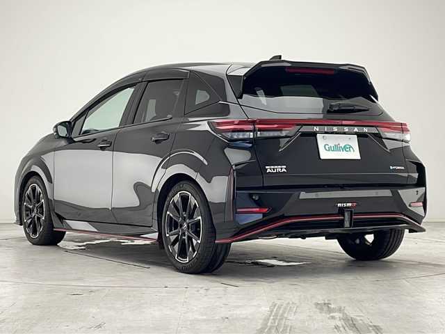 日産 オーラ ニスモ 愛知県 2022(令4)年 2.5万km スーパーブラック プロパイロット/衝突被害軽減ブレーキ/純正ディスプレイオーディオ（ナビあり）/全方位カメラ/クルーズコントロール/フルセグTV/Bluetooth/バックカメラ/コーナーセンサー/純正アルミホイール/ブラインドスポットモニター/LEDヘッドライト/インテリジェントミラー/オートマチックハイビーム/ドライブレコーダー/ステアリングスイッチ/スマートキー/プッシュスタート