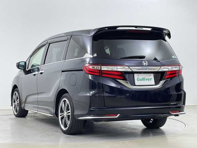 ホンダ オデッセイ アブソルート 道央・札幌 2014(平26)年 3.5万km プレミアムヴィーナスブラックP ・4WD/シティブレーキアクティブシステム/・衝突被害軽減ブレーキ/・コンフォートビューパッケージ/・純正ギャザーズ　8インチナビ/・Bluetooth/CD/DVD/フルセグTV/・バックカメラ/・後席フリップダウンモニター/・両側パワースライドドア/・LEDオートライト/・横滑り防止装置/盗難防止装置/・アルミホイール付き冬タイヤ積込/・社外シートカバー/・ウォークスルー/・ETC