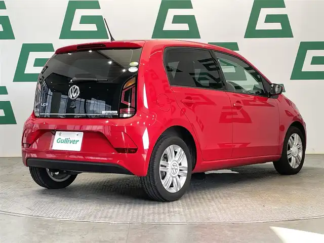 フォルクスワーゲン アップ！ ハイアップ！ 鹿児島県 2019(平31)年 2.2万km トルネードレッド ワンオーナー　/禁煙　/ナビ（CD/DVD/Bluetooth/フルセグTV）/バックカメラ　/前席シートヒーター　/クルーズコントロール　/コーナリングライト　/ＥＴＣ　/前方ドライブレコーダー/レザーステアリング　/後方コーナーセンサー　/オートライト　/純正フロアマット