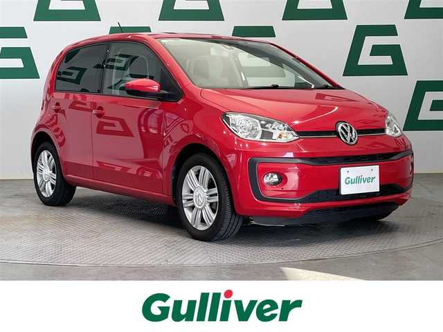 フォルクスワーゲン アップ！ ハイアップ！ 鹿児島県 2019(平31)年 2.2万km トルネードレッド ワンオーナー　/禁煙　/ナビ（CD/DVD/Bluetooth/フルセグTV）/バックカメラ　/前席シートヒーター　/クルーズコントロール　/コーナリングライト　/ＥＴＣ　/前方ドライブレコーダー/レザーステアリング　/後方コーナーセンサー　/オートライト　/純正フロアマット