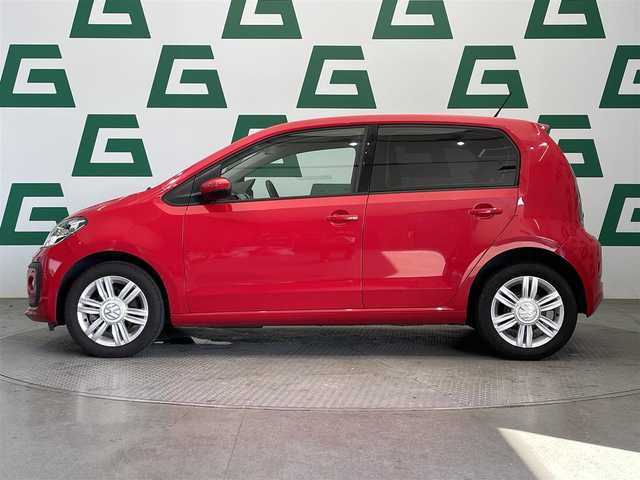 フォルクスワーゲン アップ！ ハイアップ！ 鹿児島県 2019(平31)年 2.2万km トルネードレッド ワンオーナー　/禁煙　/ナビ（CD/DVD/Bluetooth/フルセグTV）/バックカメラ　/前席シートヒーター　/クルーズコントロール　/コーナリングライト　/ＥＴＣ　/前方ドライブレコーダー/レザーステアリング　/後方コーナーセンサー　/オートライト　/純正フロアマット