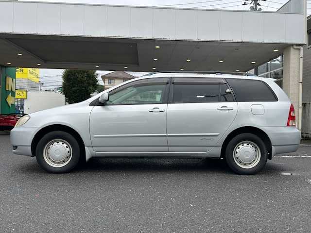 トヨタ カローラ フィールダー S 宮城県 2001(平13)年 9.4万km シルバーM 4WD/ルーフレール/社外SDナビ/（CD/DVD/Bluetooth/USB/iPad/MSV)/ワルセグTV/ETC/純正フロアマット/リモコンキー/社外スチールホイール付き冬タイヤ/（185/70/R14）/純正スチールホイール付き夏タイヤ積込み/（185/70/R14）