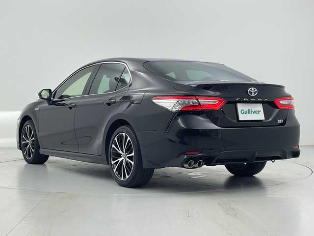 トヨタ カムリ WSレザーパッケージ 愛知県 2019(令1)年 1.3万km アティチュードブラックマイカ 純正メモリナビ・フルセグTV/CD・DVD・Bluetooth/黒革シート/前席シートヒーター/前席パワーシート/スマートキー/ヘッドアップディスプレイ/ブラインドスポットモニター/ビルトインETC/クリアランスソナー/プリクラッシュセーフティ/パドルシフト/nanoe空気清浄機/禁煙車/サイド・カーテンエアバッグ