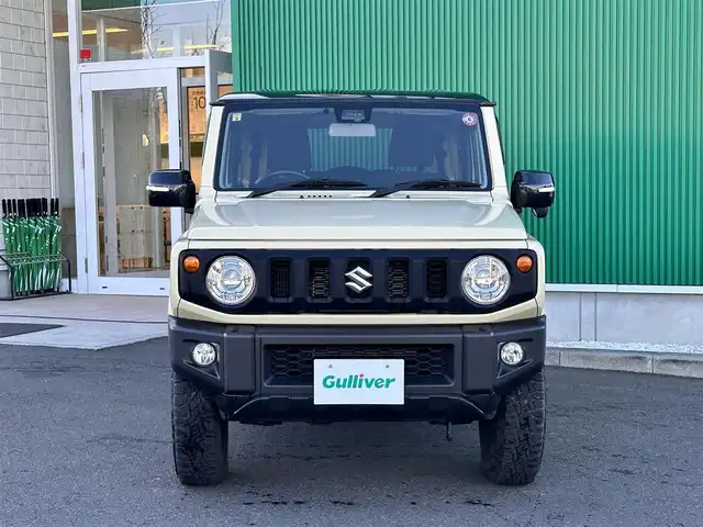 スズキ ジムニー XC 宮城県 2020(令2)年 4.6万km シフォンアイボリーメタリックブラック2トーンルーフ セーフティサポート/・デュアルセンサーブレーキサポート/・誤発進抑制機能/・ふらつき警報機能/・先行車発進お知らせ機能/・標識認識機能/・ハイビームアシスト/純正ディスプレイオーディオ（PVH-9300DVSZS）/・CD/DVD/・Bluetooth/ビルトインETC/シートヒーター/革巻きステアリング/ステアリングスイッチ/LEDヘッドランプ/フォグランプ/オートライト/スマートキー＆プッシュスタート/電動格納ミラー/RAYS16インチアルミホイール/純正ドアバイザー/フロアマット/W/サイド/カーテンエアバッグ