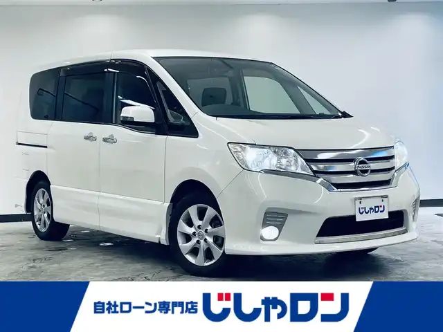 日産 セレナ ハイウェイスター Vセレクション 静岡県 2012(平24)年 5万km ブリリアントホワイトパール (株)IDOMが運営する【じしゃロン浜松店】の自社ローン専用車両になりますこちらは現金またはオートローンご利用時の価格です。自社ローンご希望の方は別途その旨お申付け下さい/純正SDナビ（MP111-W）/両側パワースライドドア/バックカメラ/スマートキー/ETC/CD/DVD/Bluetooth/オートリバースミラー/ウインカーミラー/クルーズコントロール/革巻きステアリング/HIDヘッドライト/純正16inAW