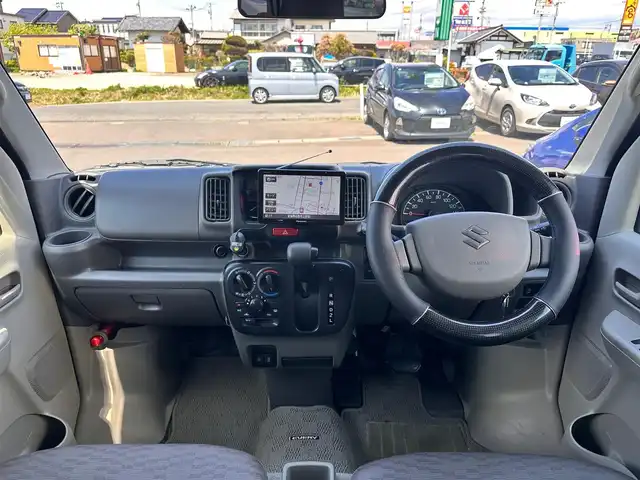 スズキ エブリイ PA リミテッド 宮城県 2023(令5)年 7.6万km シルキーシルバーメタリック ワンオーナー/4WD/社外ポータブルナビ/ETC/両側スライドドア/オートライト/純正フロアマット/ドアバイザー/Wエアバッグ/取扱説明書/保証書