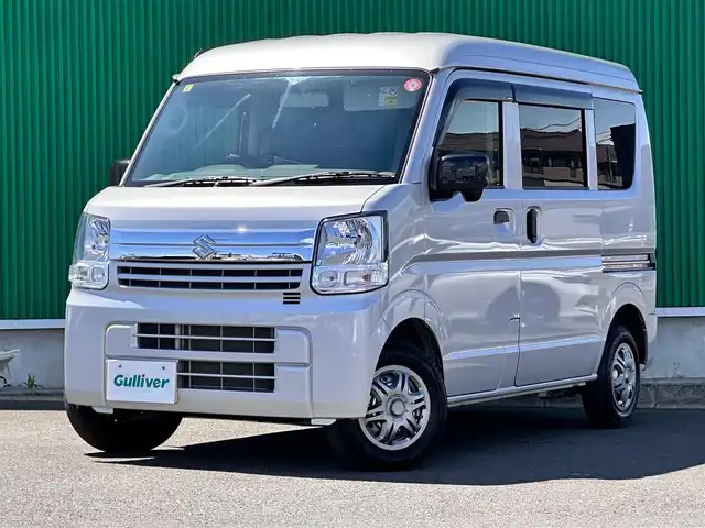 スズキ エブリイ PA リミテッド 宮城県 2023(令5)年 7.6万km シルキーシルバーメタリック ワンオーナー/4WD/社外ポータブルナビ/ETC/両側スライドドア/オートライト/純正フロアマット/ドアバイザー/Wエアバッグ/取扱説明書/保証書