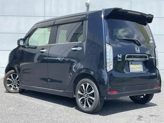ホンダ Ｎ ＷＧＮ カスタム L ホンダセンシング 千葉県 2020(令2)年 2.4万km ミッドナイトブルービームM ホンダセンシング/　衝突軽減ブレーキ/レーンキープアシスト/　レーダークルーズコントロール/オートハイビーム/　コーナーセンサー(後)/誤発進誤後進抑制/　先行車発進お知らせ/純正ナビ/　フルセグ/BT/DVD/CD/USB/バックカメラ/ステアリングスイッチ/ETC/電動パーキングブレーキ/ハーフレザーシート/シートヒーター(D席)/LEDヘッドライト/オートライト/フォグライト/スマートキー/プッシュスタート/純正フロアマット/純正15インチAW