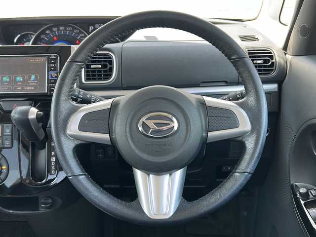ダイハツ タント カスタム RS 秋田県 2014(平26)年 7.2万km ブラックマイカメタリック ・4WD/・社外ナビ/・フルセグ/・Bluetooth/・CD、DVD再生機能有/・バックカメラ/・ドライブレコーダー/・純正ETC/・スマートキー/・両側パワースライドドア/・アイドリングストップ機能/・純正15インチAW