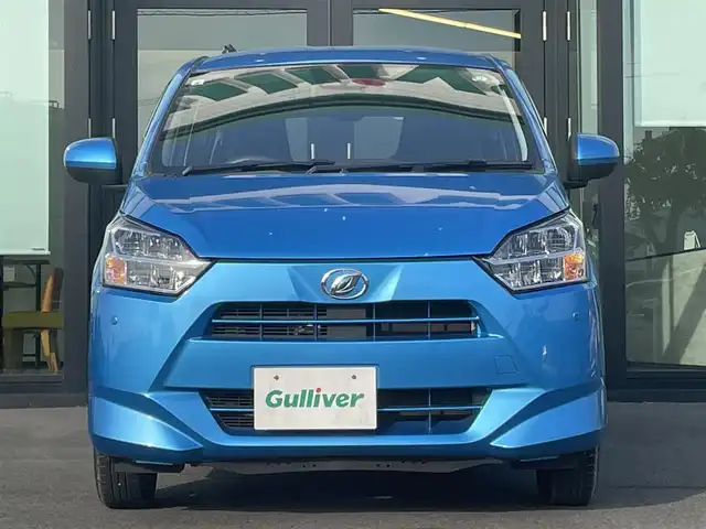 ダイハツ ミラ イース G リミテッド SAⅢ 愛媛県 2021(令3)年 3.3万km スプラッシュブルーM 純正メモリナビ/CD/DVD/BT/iPod/フルセグTV/バックカメラ/ETC/ドライブレコーダー/D＋N席シートヒーター/LEDヘッドライト/オートライト/オートマチックハイビーム/衝突被害軽減ブレーキ/レーンキープアシストシステム/前後コーナーセンサー/電動格納ミラー/１４インチ純正アルミホーイル/フロアマット/プッシュスタート/スマートキー