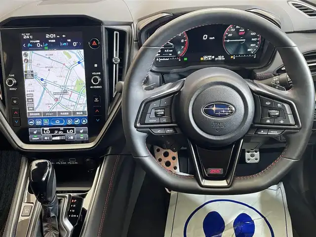 スバル レヴォーグ STIスポーツR EX ブラックインテリアセレ 岩手県 2024(令6)年 0.4万km クリスタルブラックシリカ ４WD/ターボ/STIフロントアンダースポイラー/ハーマンカードンサウンドシステム/ZF製電子制御ダンパー/デジタルマルチビューモニター/アイサイトX/渋滞時ハンズオフアシスト/全車速追従機能付きクルーズコントロール/ツーリングアシスト/プリクラッシュブレーキ/レーンアシスト/アダプティブドライビングビーム/ステアリング連動ヘッドランプ/スマートリヤビューミラー/ドライバーモニタリングシステム/AT誤発進抑制制御/青信号お知らせ機能/コーナーセンサー/横滑り防止装置/アイドリングストップ/スバルリヤビークルディテクション/STIスポーツ特別装備ウルトラスエードシート/前席パワーシート/シートヒーター（前席・後席左右）/ドライブモードセレクト/12.3インチフル液晶メーター/11.6インチセンターディスプレイ/（ナビ/USB/AUX/Bluetooth/AppleCarPlay/AndroidAuto）/ETC2.0/ドライブレコーダー/パドルシフト